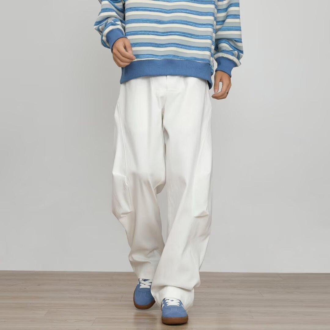 JYL Men s Cargo Pants Bootcut White Trendy Autumn American Loose Denim Pants S сплав оранжевый