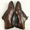 AMBLER Vintage Full Brogue Wingtip Business Shoes Brown Size 7.5 (25.5) All Leather Men's