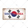 National Flag License Plate 6x12Inch Home Signs Metal Vintage Tin Sign Garage Bar Wall Signs Decor Patriots Best Gift Dustproof