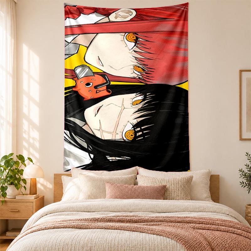 Arazzo Chainsaw Man alta qualità per decorare le pareti del soggiorno, della camera da letto, del dormitorio, ideale come decorazione murale per la camera da letto o come regalo di festa
