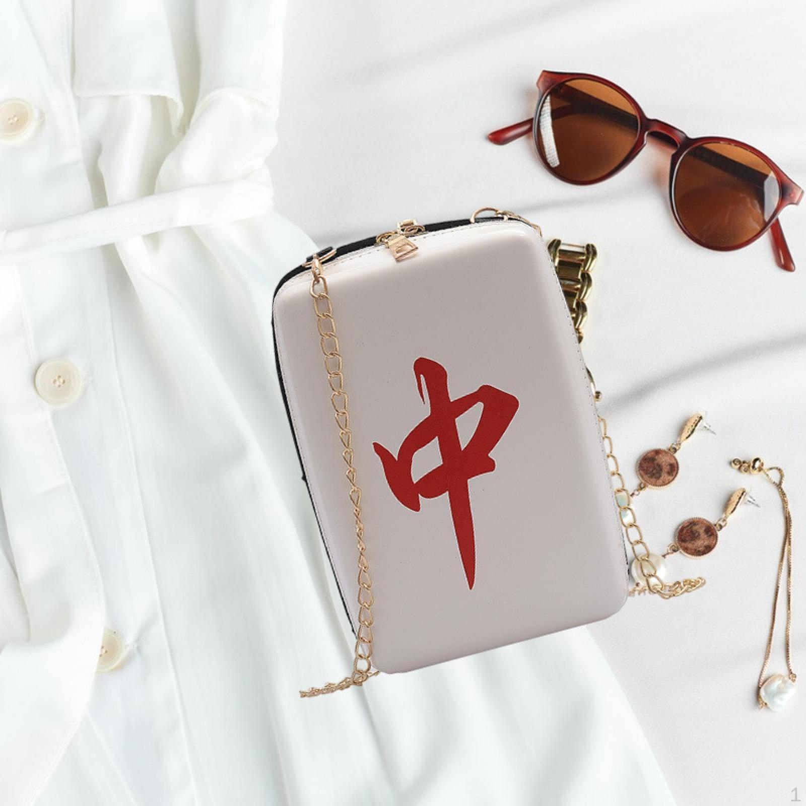 

Чоловіча жіноча сумка через плече на подвійній блискавці. Невеликий модний повсякденний гаманець Red Dragon