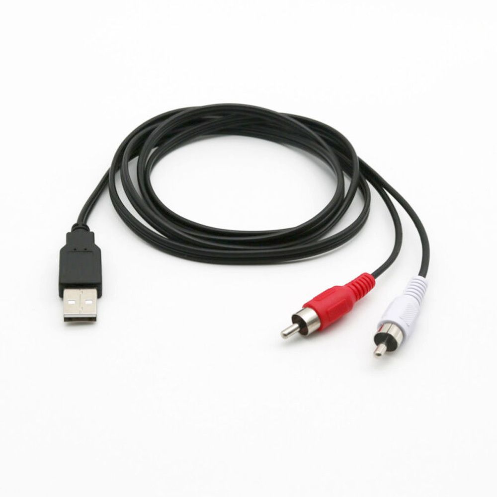 Plug Audio Adapter USB Female to RCA Male Cable Audio Cable Extension Cable Video Extension Cables