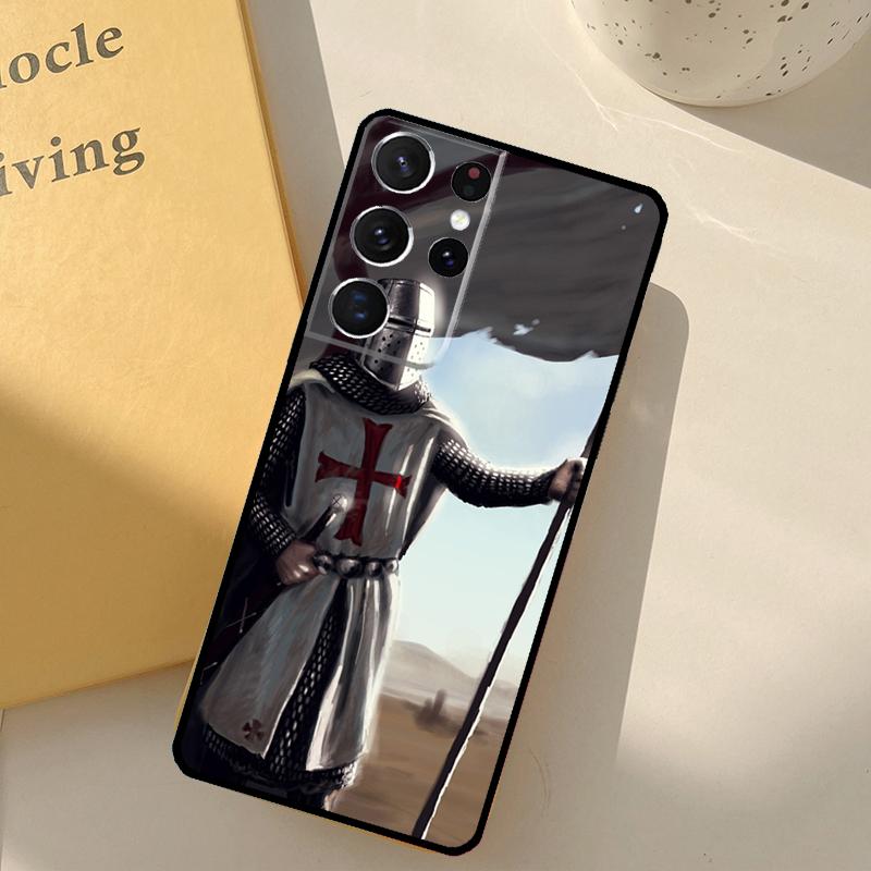 Knights Templar Phone Case For Samsung Galaxy S25 S20 S21 S22 S23 S24 Ultra S9 S10 Plus S24 FE Cover Shell