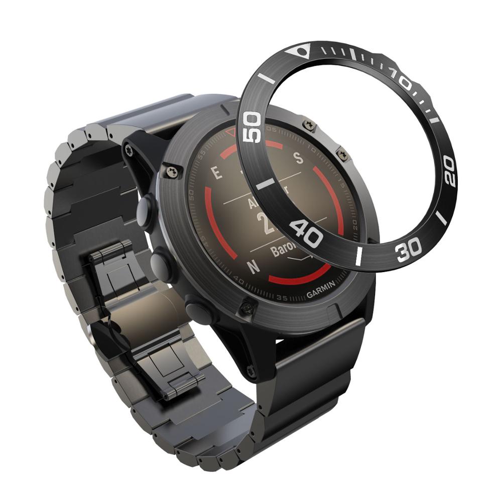 Bezel Ring Styling Frame Case for Garmin Fenix 5x 5x Plus 3 3HR Smart Watch Stainless Steel Cover Anti-scratch Protection Ring