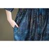 DIMANAF 2026 Summer Beach Women Plus Size Vintage Lady Long Dress Loose Oversize Maxi Print Cotton New