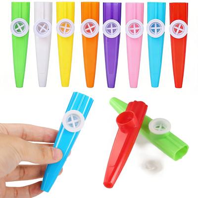5-20PCS Colorful Plastic Kazoo Whistle Portable Harmonica Flute Instrument Learn Easily Funny Whistle for Music Lovers Gifts ZYF