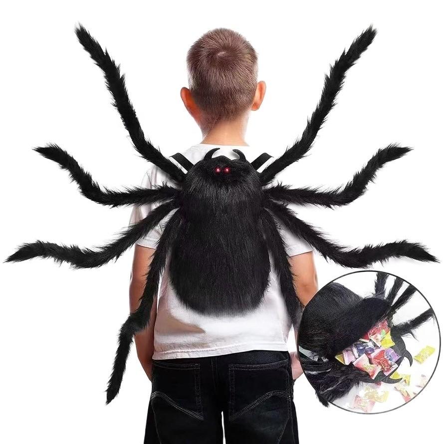 Kostýmový doplněk pavouk s křídly a kapsami pro halloweenské večírky a cosplay