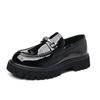 Fashion Classic Thick Sole Men's Penny Loafers Slip-On Business Dress Shoes Gentleman Metal Buckle Formal Black Business Shoes