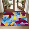 Aston Villa Football Design Crystal Velvet Rug Soft Decorative Mat for Bedroom Entrance
