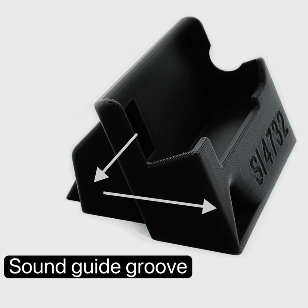 For ATS MINI SI4732 DSP Radio Receiver Case with Built-In Sound Guide Groove Convenient Radio Stand 3D Print Radio Storage Case