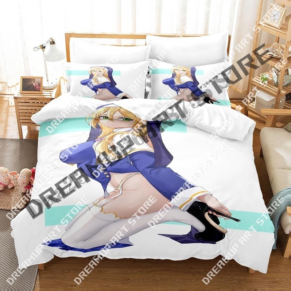 3D Print Engage Kiss Anime Bedding Set Twin Queen King Full Size Duvet Cover Pillowcase Bed boys girls Adult Home Textiles