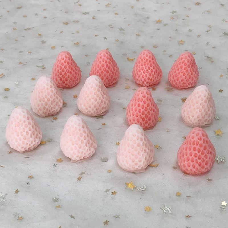Strawberry Silicone Molds 3D Silicone Molds Craft Moulds Strawberry Shaped Silicone Soap Molds Silicone  for