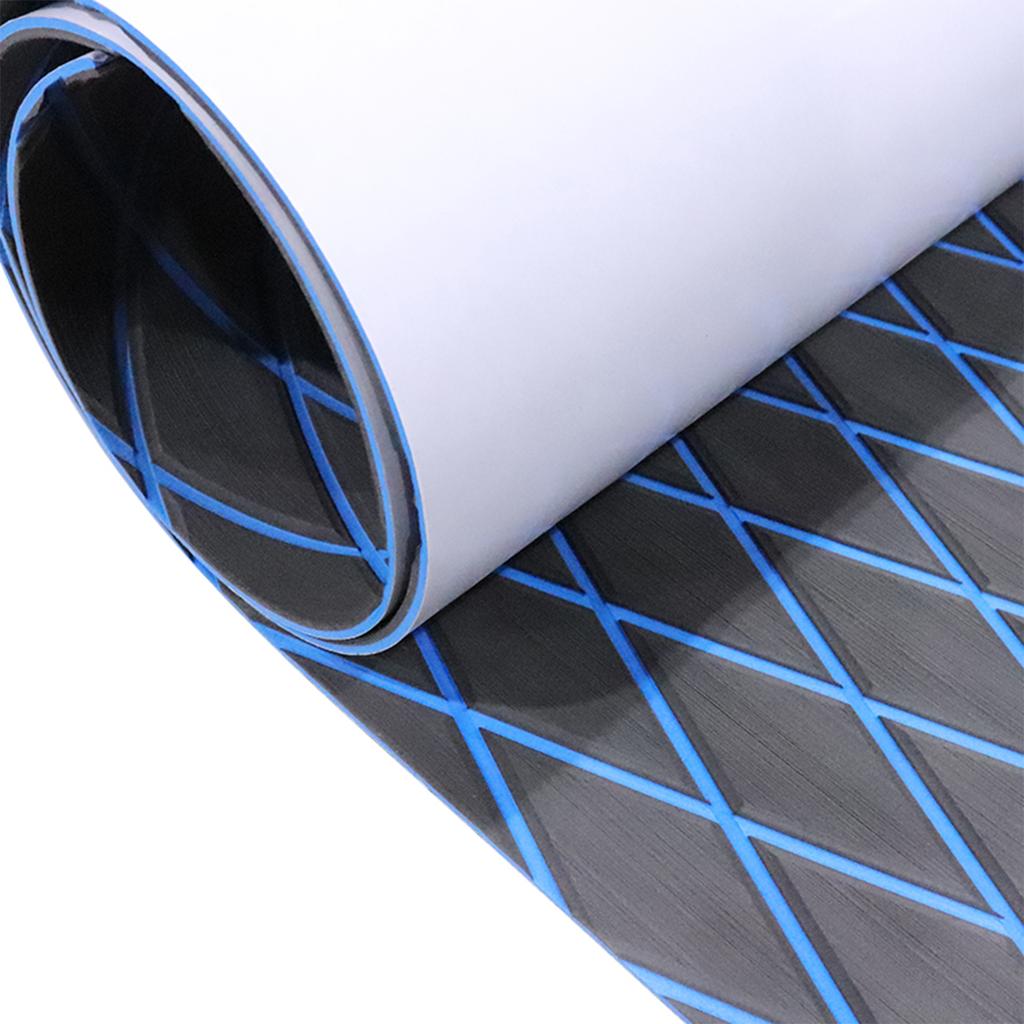 1900*350*6mm EVA Foam Floor Pad Big Diamond Anti-Slip Faux Teak Decking Sheet for Yacht Boat Self-adhesive Marine Accessories