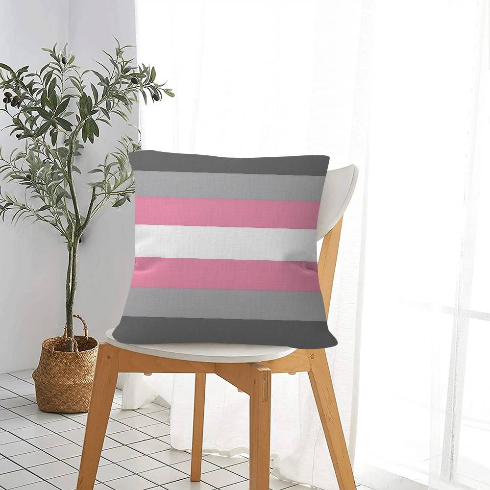 Lgbt Rainbow Flag Pillowcase Toon Gift Cushion Cover Bedroom Home Sofa Chair Seat Decor Pillow Case