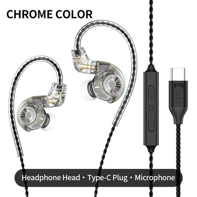 In-ear High-fidelity Audio Effect Headphones, Liquid Metal Casing, Game Music Earbuds, Noise-cancelling Wired Gaming Headsets