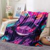 Gengar  Print Flannel Blanket, High Quality Comfortable for All Seasons, Home Decor, Warmth and Comfort