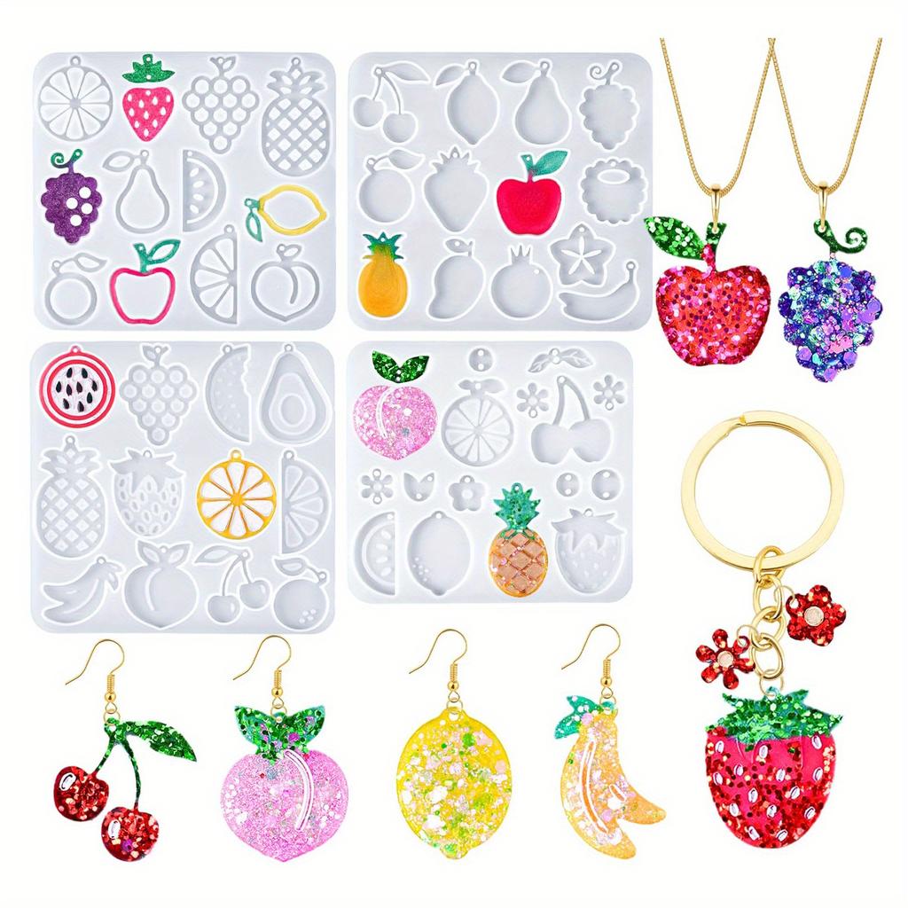 Fruit Jewelry Resin Molds, Versatile Silicone Molds for Earrings & Pendants