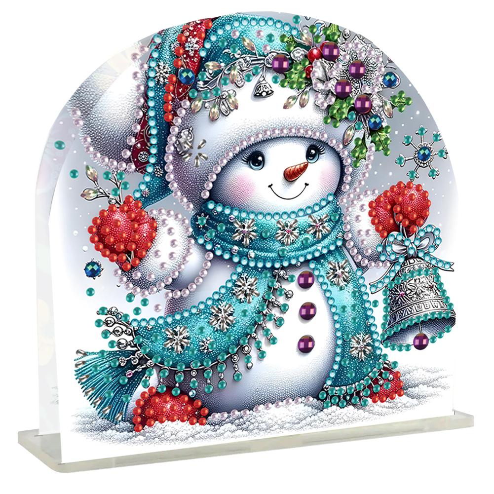 Acrylic Santa Claus Diamond Painting Napkin Rack Decor Diamond Painting Paper Towel Holder 5D DIY Diamond Art Paper Storage Rack