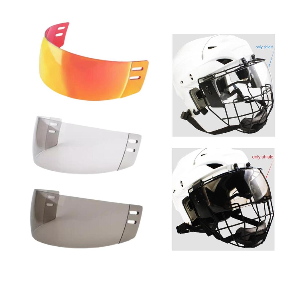 Hockey Helmet Visor Lightweight Scratch Resistant Practical Face Mask Visor