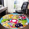 1pc Mario Office Round Area Rug, Under Office Chairs Bedroom Living Room Home Decor, Room Decoa1016222