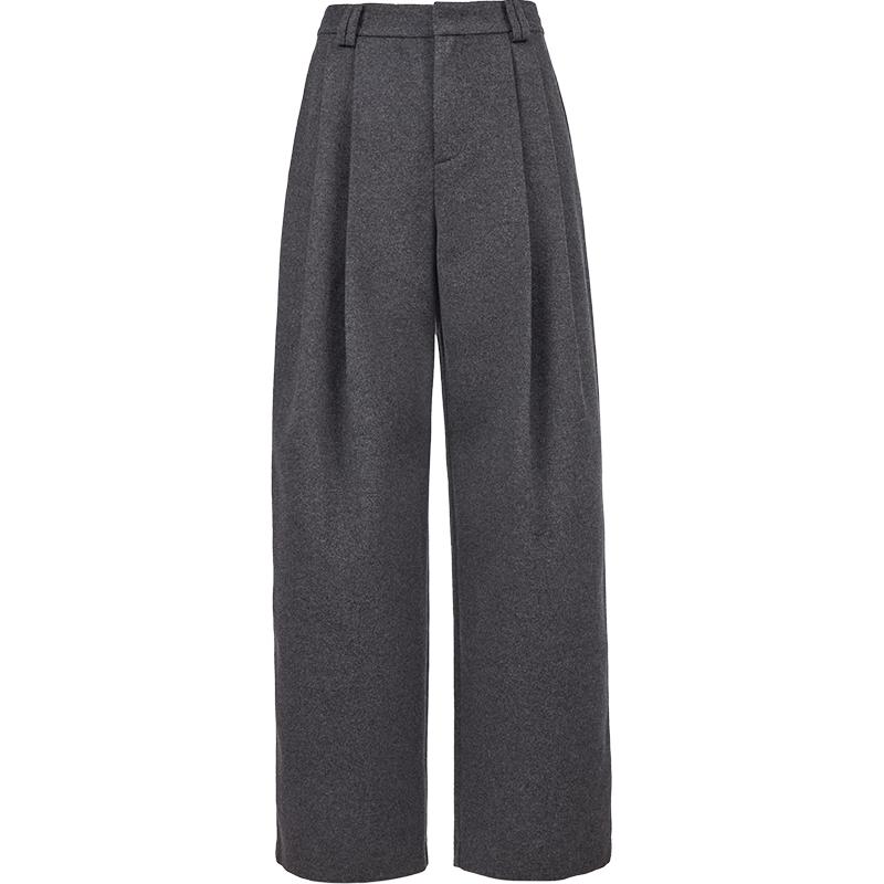 VEROMODA Women's Winter Draped Straight-Leg Trousers