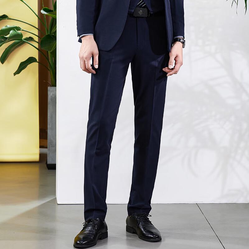 TRLOMAN Men's Business Casual Straight Leg Dress Pants