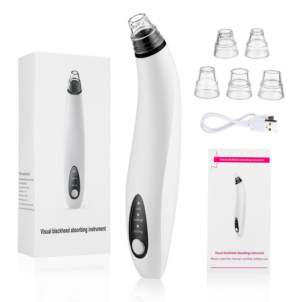 App Visual Electric Blackhead Remover 3 Levels Suction Vacuum Acne Pore Cleaner Black Dots Extractor Facial Deep Clean Skin Care