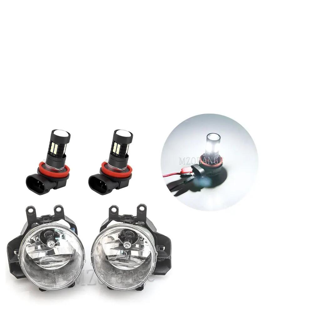 Front LED Fog Lights For Toyota Hilux Revo 2015 2016 2017 2018 foglight Fog Lamp headlights Cover Grille car accessories