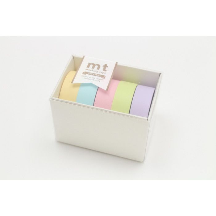 Masking Tape MT 1,5 cm Assortiment 5 pièces Pastel 2