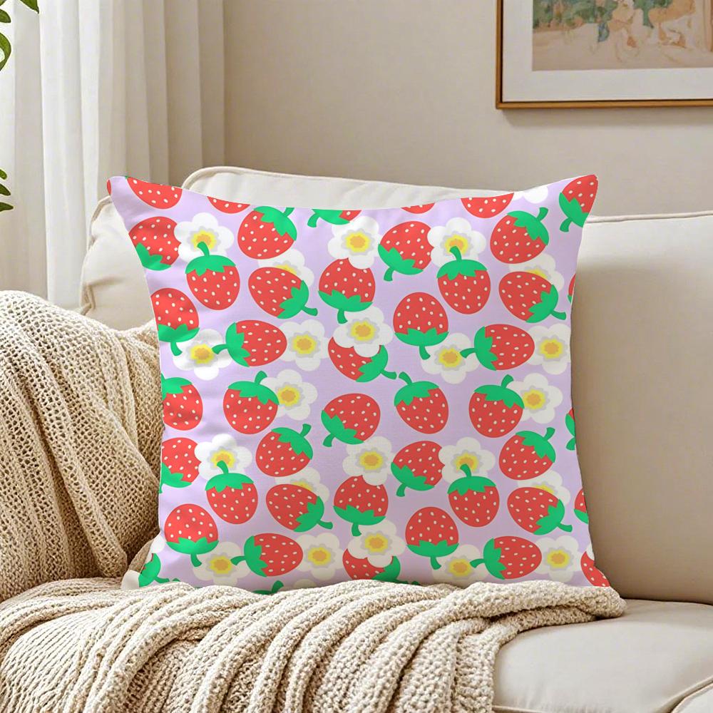 Fashionable Fruit Print Pattern Cushion Cover Pillowcase Antidustmite Living Room Sofa Decor Cushion Room