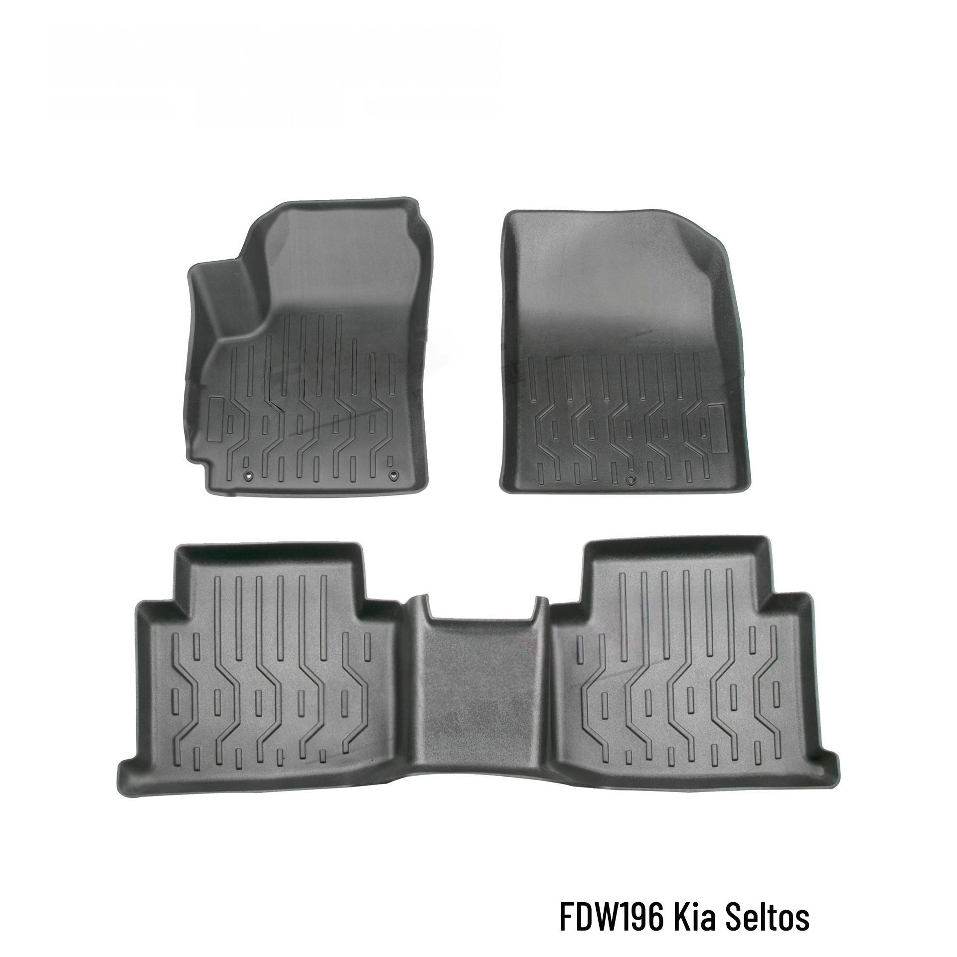 Kia Soul KX3 (21+) Custom-Fit 3D All-Weather Waterproof Floor Mats