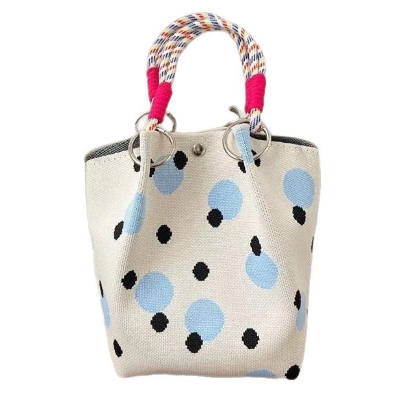 2026 New Versatile Cute Knitted Handbag With 3D Magnetic Snap Handbag Clutch Bag B