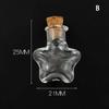 10Pcs Glass Bottles Miniature Bottle Mini Cork Glass Vials Diy Mini Wishing Drifting Bottle Wedding Party Decor Glass Jars