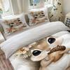 Cute Squirrel Bedding Set Soft Polyester Duvet Cover Set Quilt Cover With Pillowcase For Bedroom Decor Birthday Gift For Girls