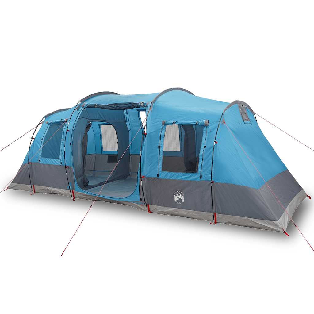 Vidaxl Tenda da Campeggio, a Tunnel, 4 Persone, Blu, Impermeabile