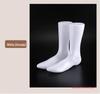 Black Plastic Foot Mannequin Model for Displaying Socks and Shoes - Male & Female Style, Flat-Bottomed, Ideal for Retail and Fashion Showcases.