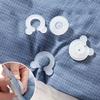 4Pcs Bed Sheet Straps, Duvet Cover Fastener Clip, Non-Slip Elastic Fitted Sheet Holders, No-Pin Safety Fastener Clips for Bed Sh