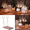 Space Saving Counter Mug Rack Space Efficient Mug Stand with 6 Hook Modern Kitchen and Living Room Cup Rack