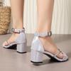 Fashion 2025 Fashion Women's Buckle Sandals Summer High-heeled Women's Luxury Sandals Heels Women Luxury Sandals Women Designers