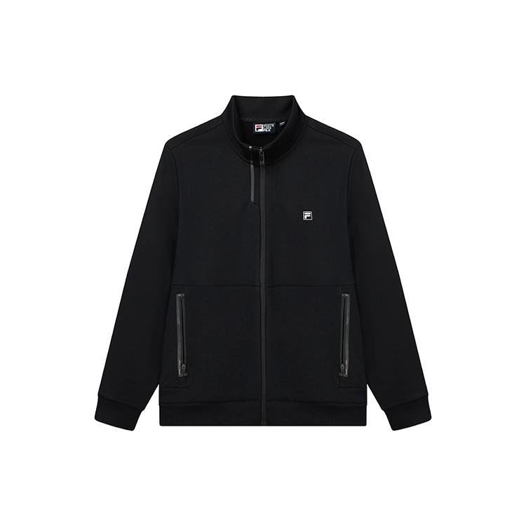 FILA Куртки Мужские Иссиня-черные С воротником-стойкой Умеренные Другие F11M147508F-BK M