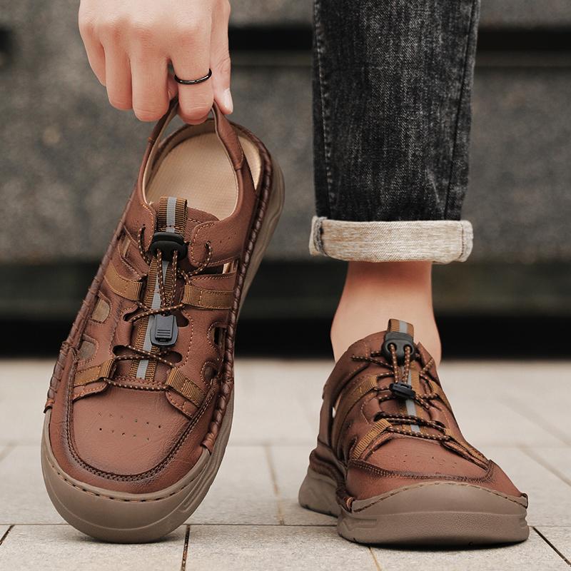 Fashion Leisure Plus Size Men's Sandals Fashion and Quality Handmade Styles Daily Adult Business Office Comfortable Outdoor Shoes Hot