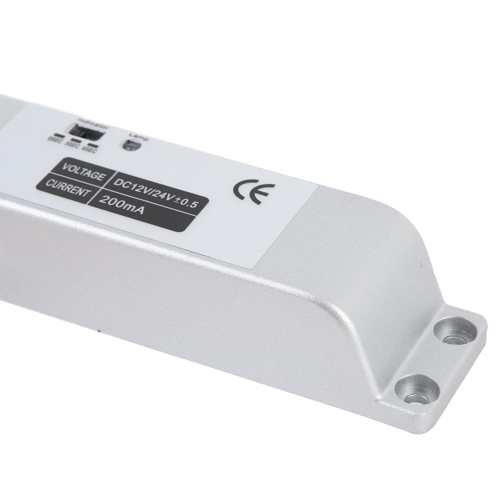 Electric Drop Bolt Lock DC12 24V NC Mode Fail Safe Electric Mortise Lock with Time Delay for Wooden Metal Fire Doors Surface Mounted