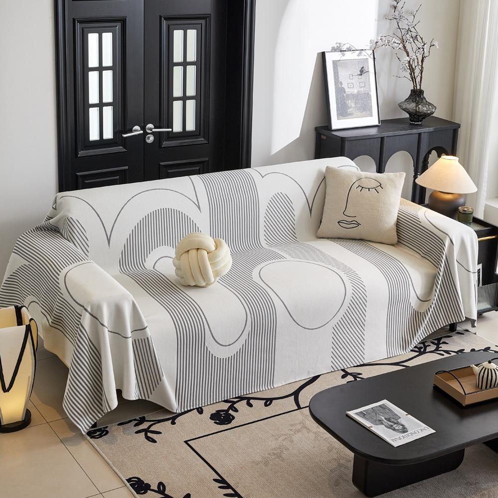 Ice Silk Sofa Cover Cool Towel Suitable for Summer Cold Comfortable Not Stuffy Fashion Simple Sofa Backrest Towel