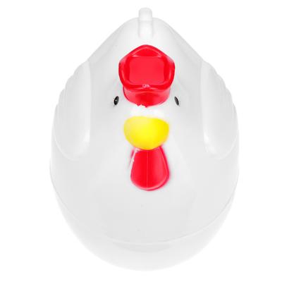 Nonstick Cookware Microwave Egg Boiler Steamer Chicken Shaped Kitchen Gadget Cooker White
