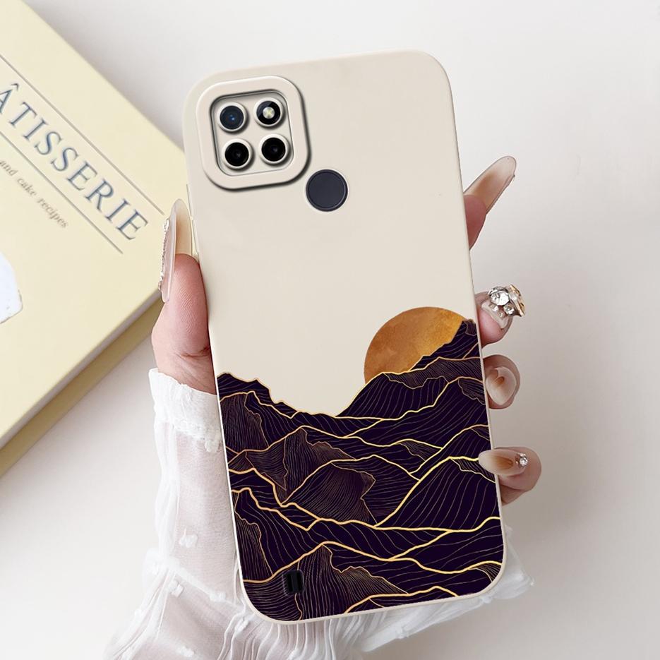 For Realme C21Y C25Y Case Luxury Candy Painted Cover Shockproof Phone Case For Realme C21 C 21 Y RealmeC21Y RealmeC25Y Soft Bags