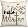 Home Decor Christmas & Winter Themed Decorative Pillows Pattern Cushion Cover Suitable For Sofa Bedroom Car Pillow Cover