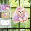 Acrylic 2D Flat DIY Special Shape Rhinestone Diamond Art Window Pendants Diamond Art Pendant Window Hanging Art for Home Decor