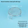 Food Grade 304 Stainless Steel Square Grill Mesh Pork Smoking Rack Charcoal Grill Cooking Tool for Indoor And Outdoor BBQ