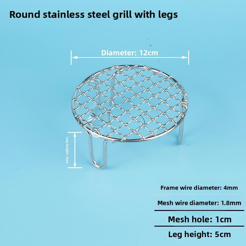 Food Grade 304 Stainless Steel Square Grill Mesh Pork Smoking Rack Charcoal Grill Cooking Tool for Indoor And Outdoor BBQ
