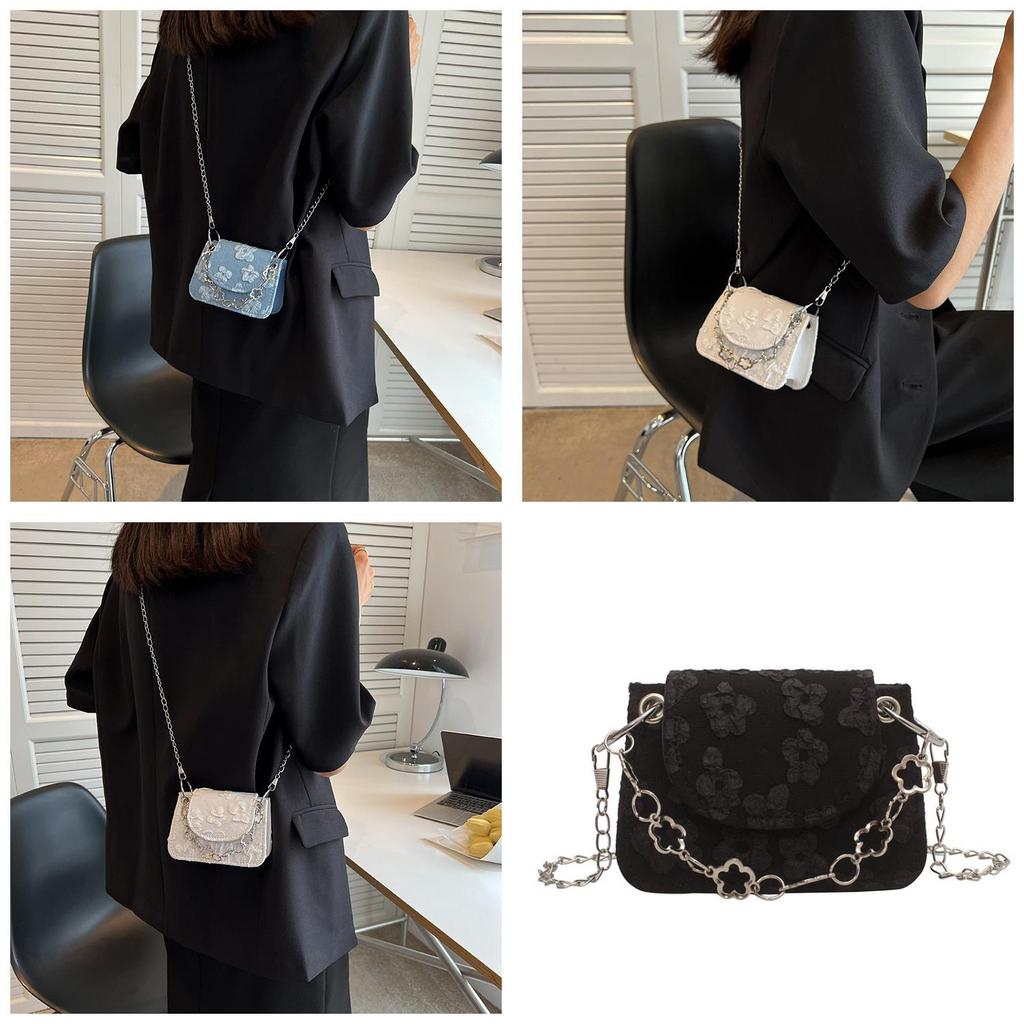 Stylish Vintage Mini Bag With Chain Strap Chic Pu Leather Crossbody Bag For Women